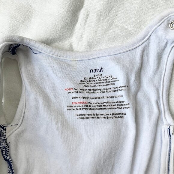 🪴5/$30 Nanit 3-6 Months Breathing Wear Sleeping Bag Blue Sleep Sack - Picture 4 of 6